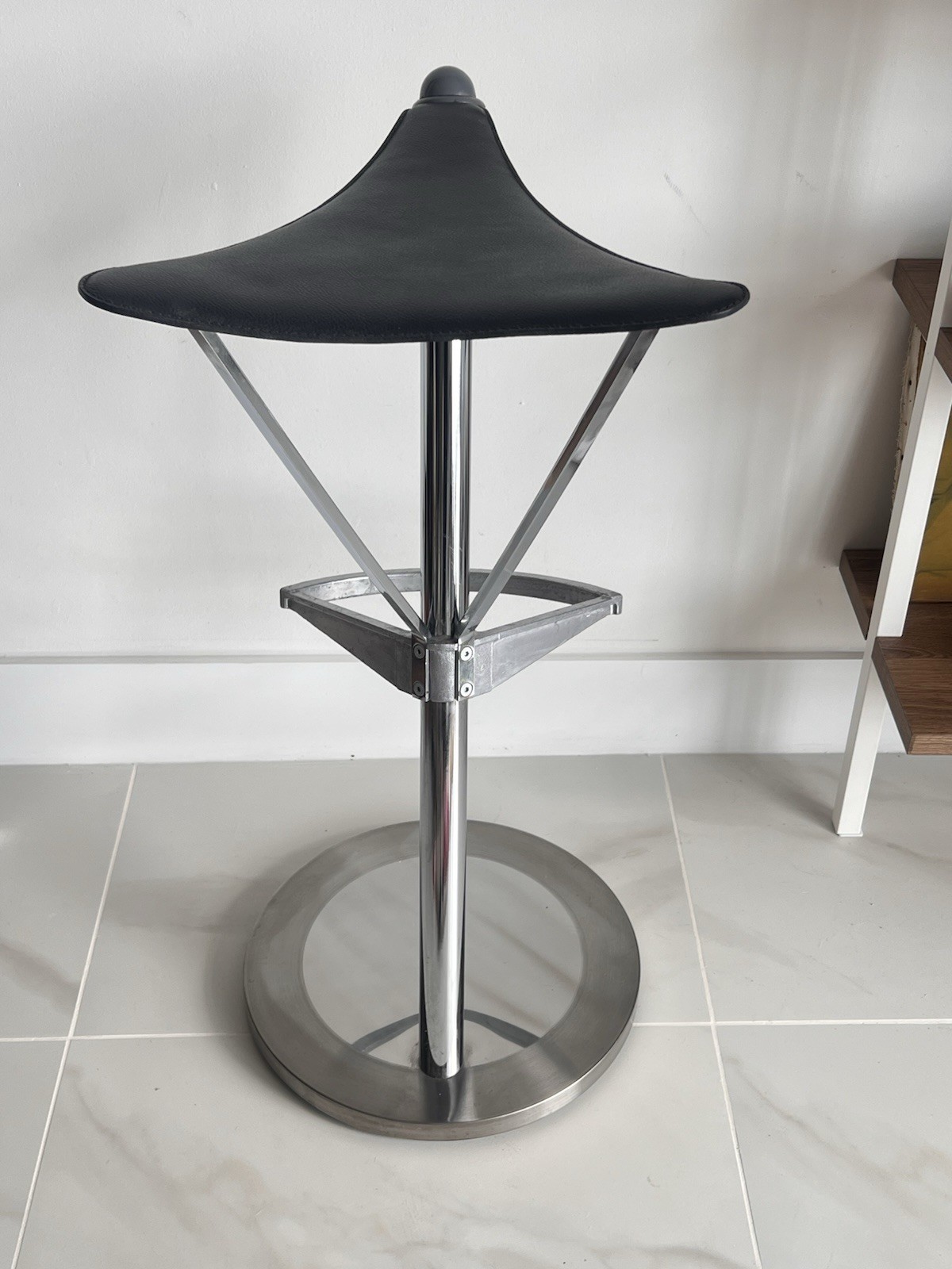 Ramon Benedito Frenesi Stool Stendig Transatlantic 1985 Aluminum Spain