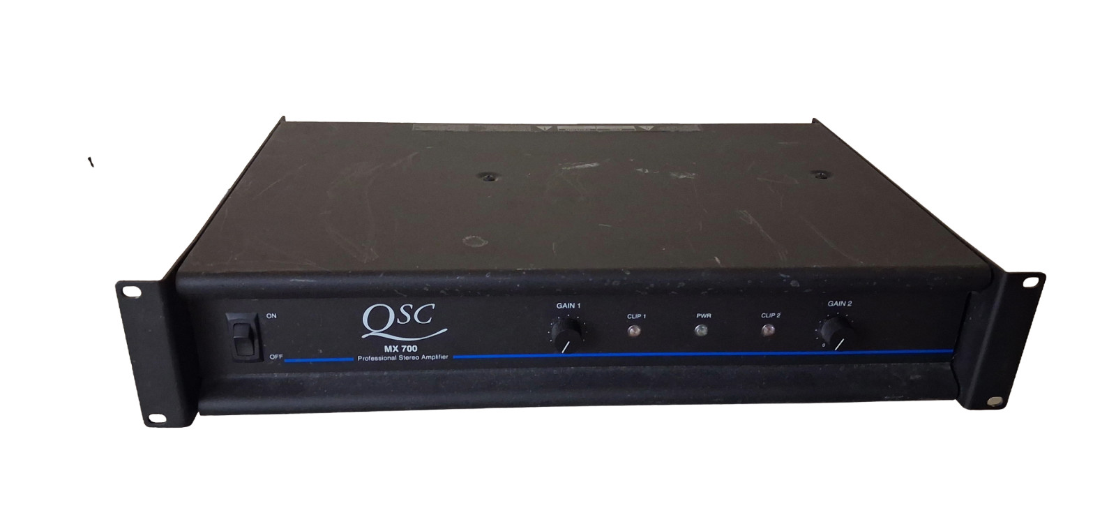 QSC MX700 2-Channel Professional Power Amplifier Tested Working