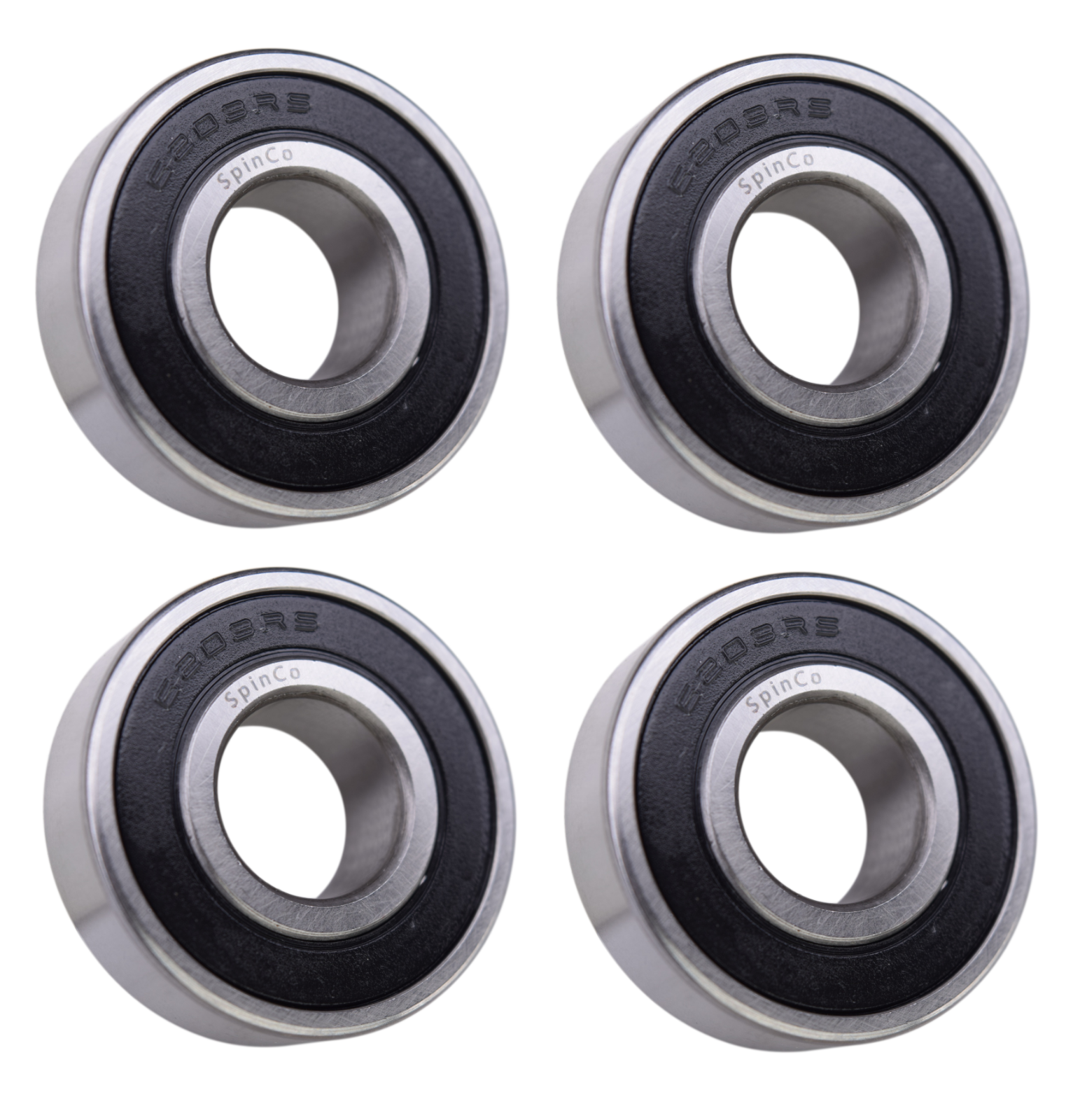 (4 Each) 6203-2RS, 6203LLU, 203PP Sealed Radial Ball Bearing 17X40X12 SpinCo