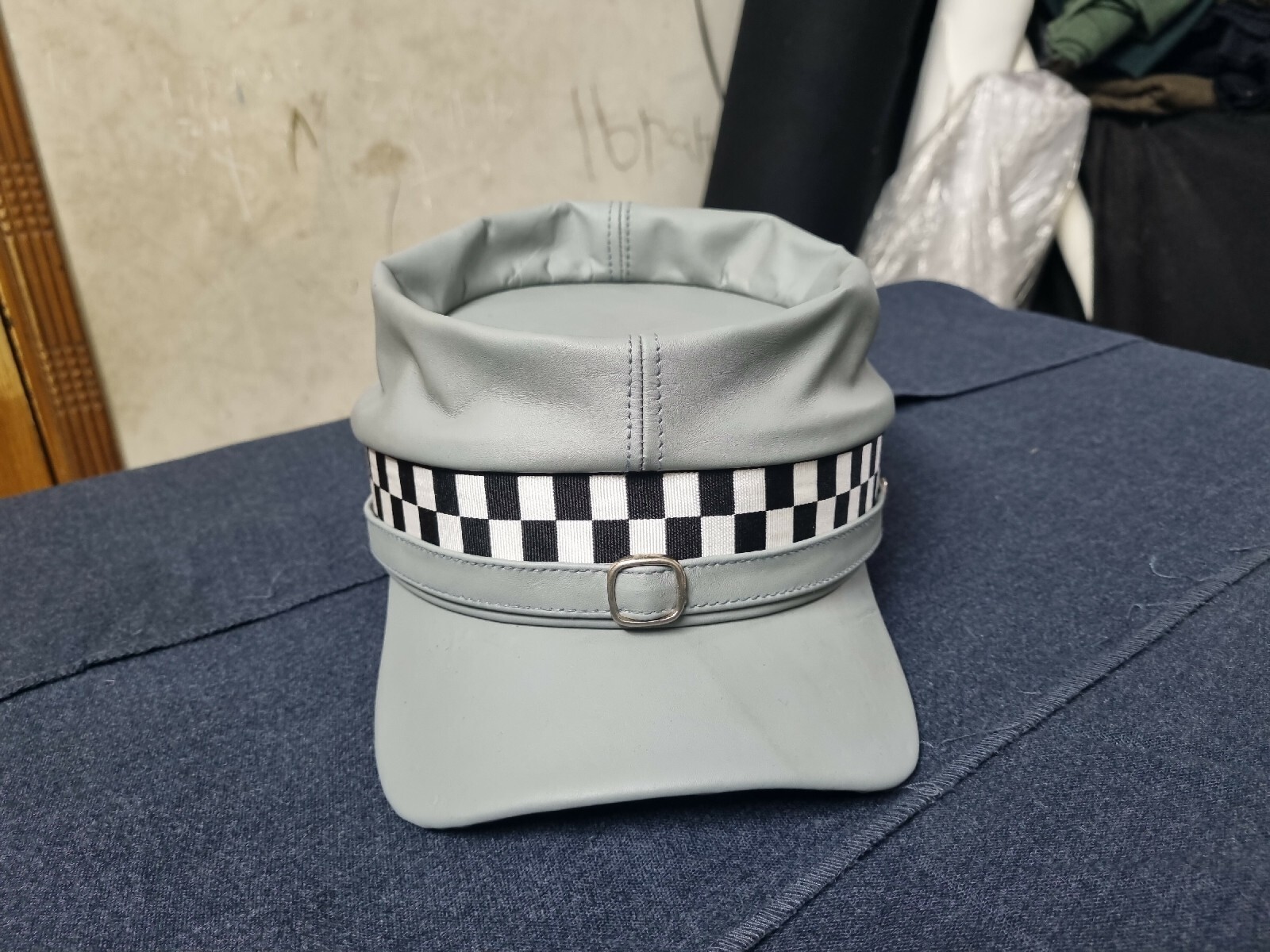 American Civil War Leather Kepi Cap Replica History Confederate  Militaria
