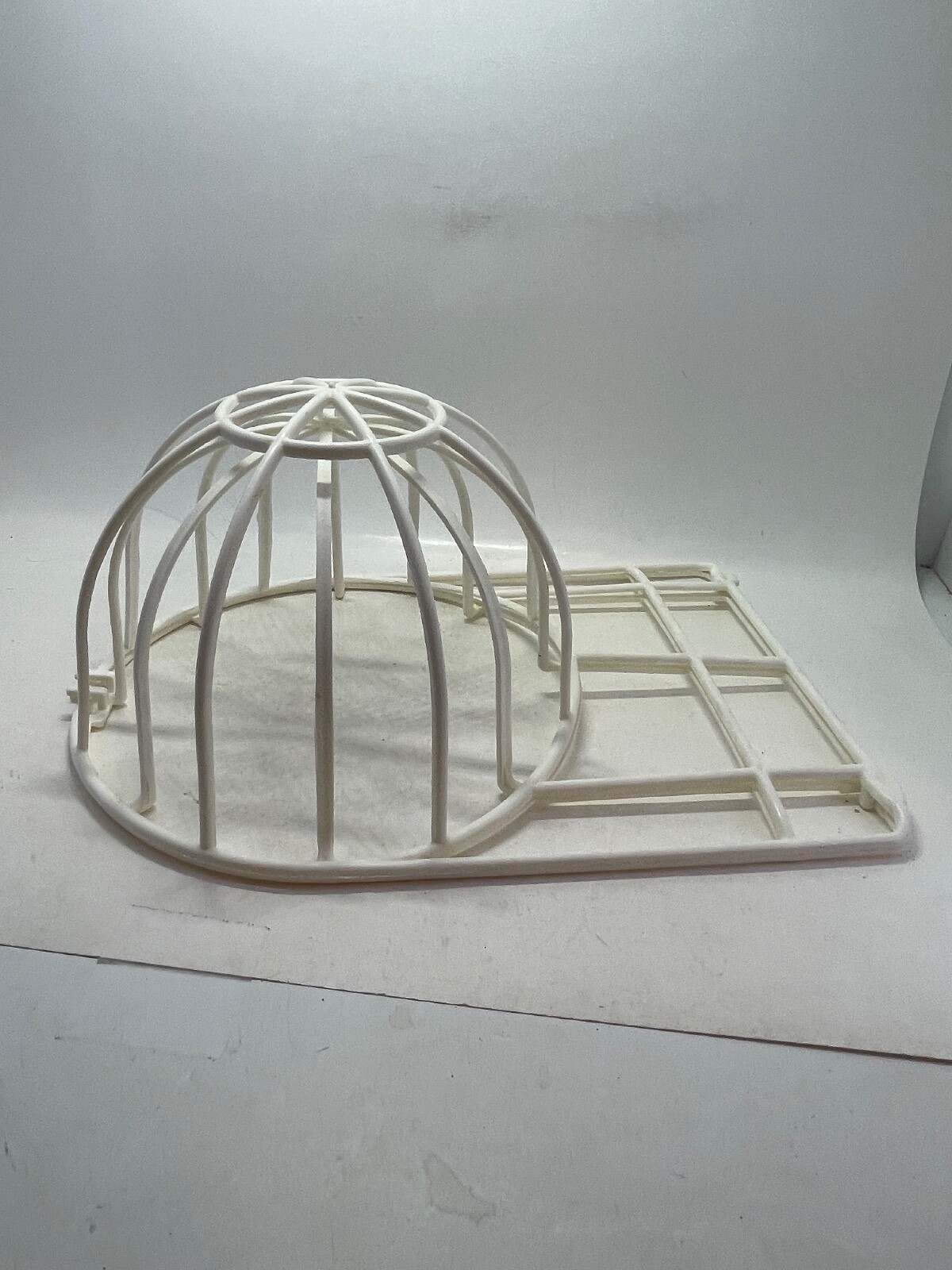 2-Piece Ball Cap Washer Frame - Plastic White