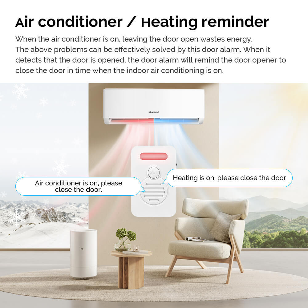 Wireless Voice Door Alarms When Opened 90dB Adjustable Volume Window Alert 8Pack