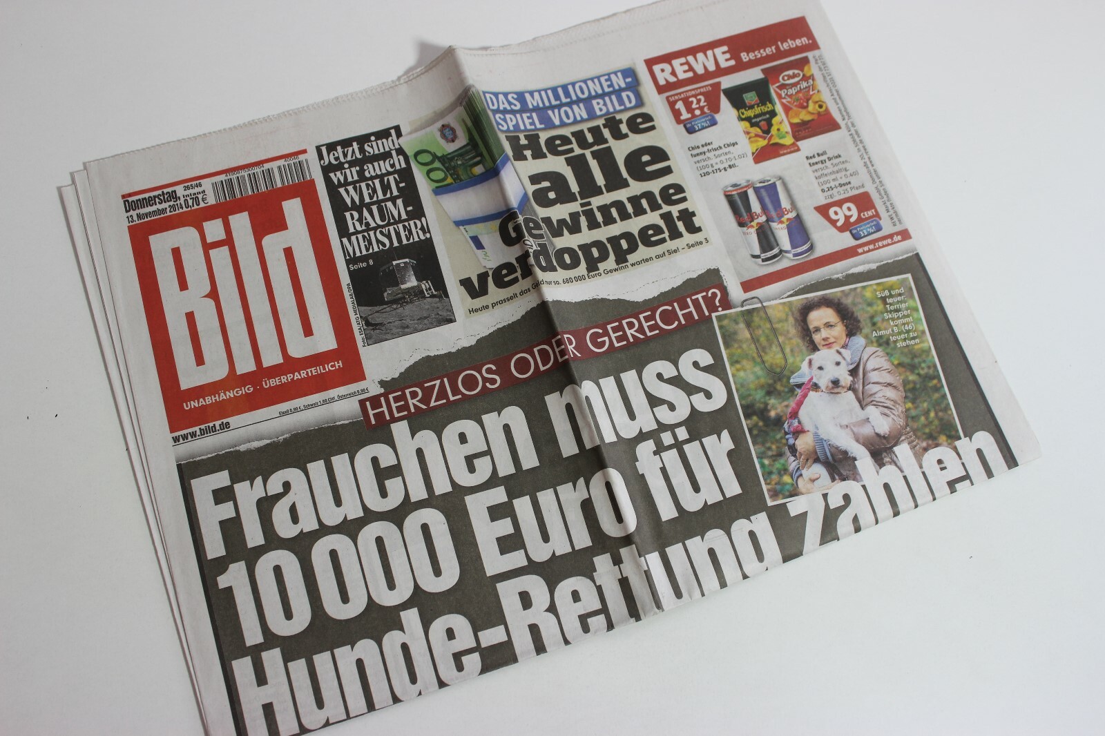 BILDzeitung 13/11/2014 November 13/11/2014 Special Occasion Gift