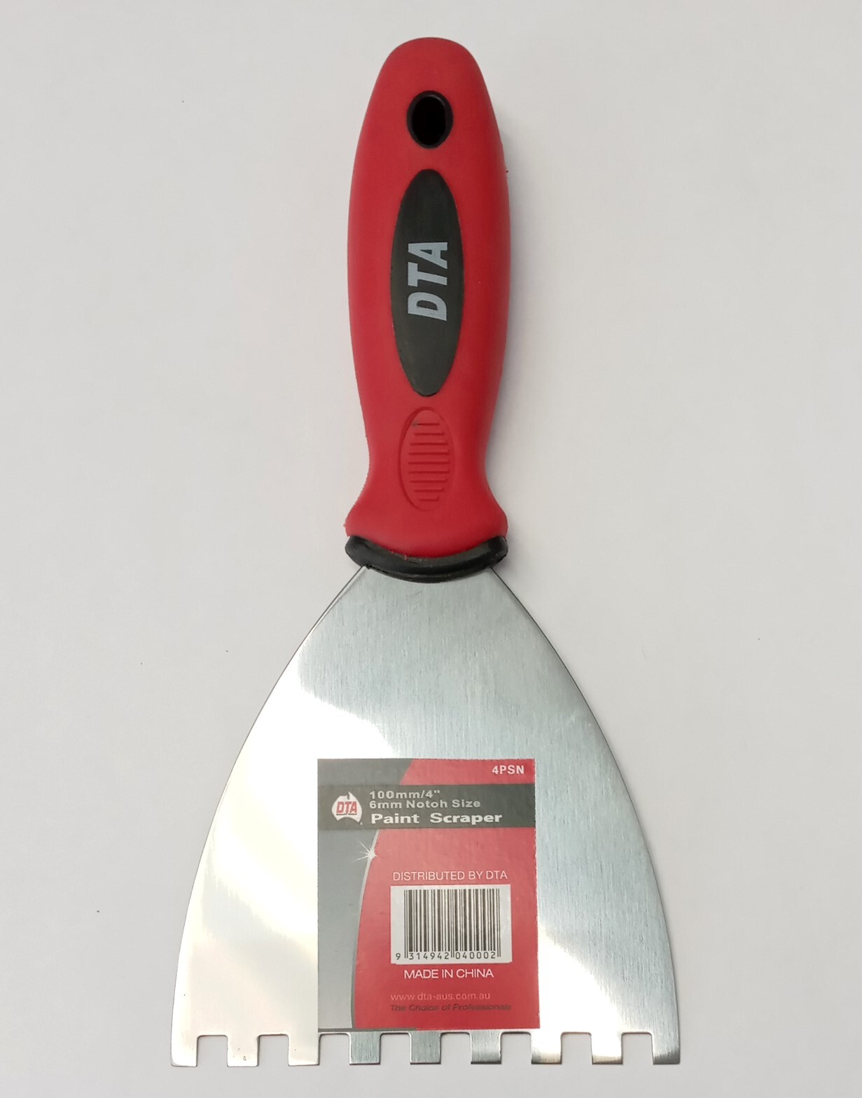 DTA 4PSN Notched Adhesive Spreader 4" x 1/4" Notch
