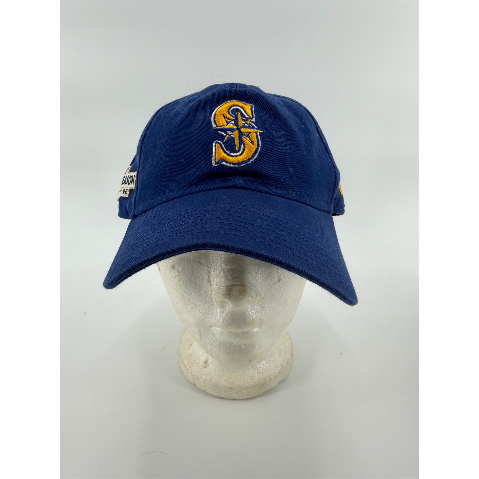 New Era 9TWENTY Seattle Mariners 2022 Postseason Hat Navy Blue Adjustable Cap