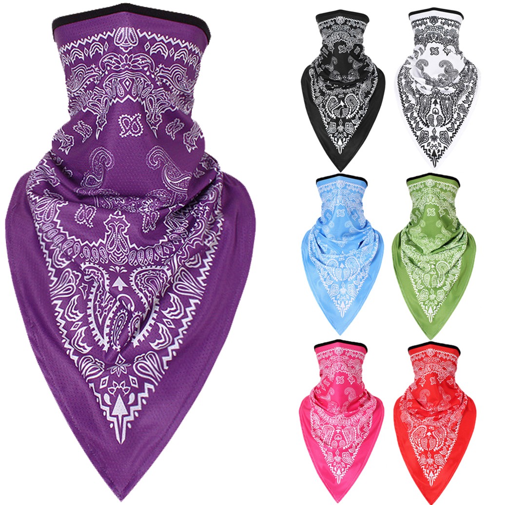 Bandanas Neck Gaiter Face Scarf Mask UV Sun Protection Half Masks for Women Men