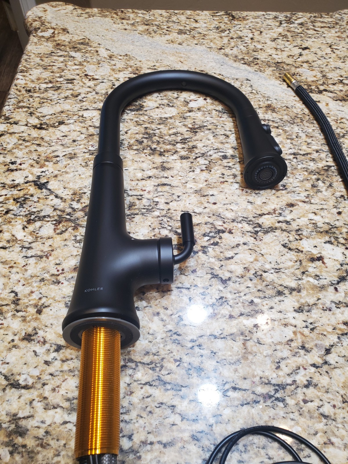 Kohler Tone Touchless K-23766-BL PullDown Multi Spray Kitchen Faucet Matte Black