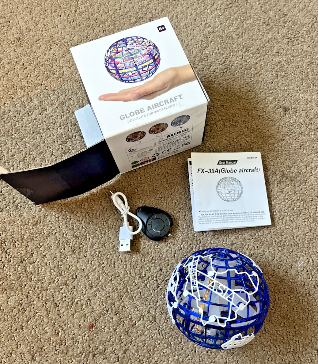 GLOBE AIRCRAFT LED LIGHTS FOR NIGHT FLIGHTS, TOY, FX-39A AGES 6+ nib