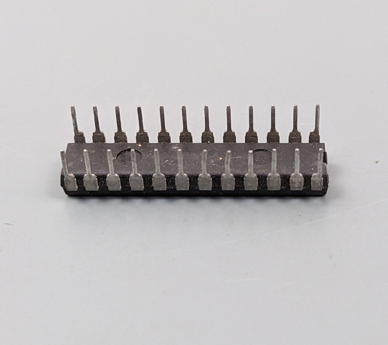 (2) 2K x 8 Static RAM DIP-24 ICs, NEC D4016CX-12 SRAM