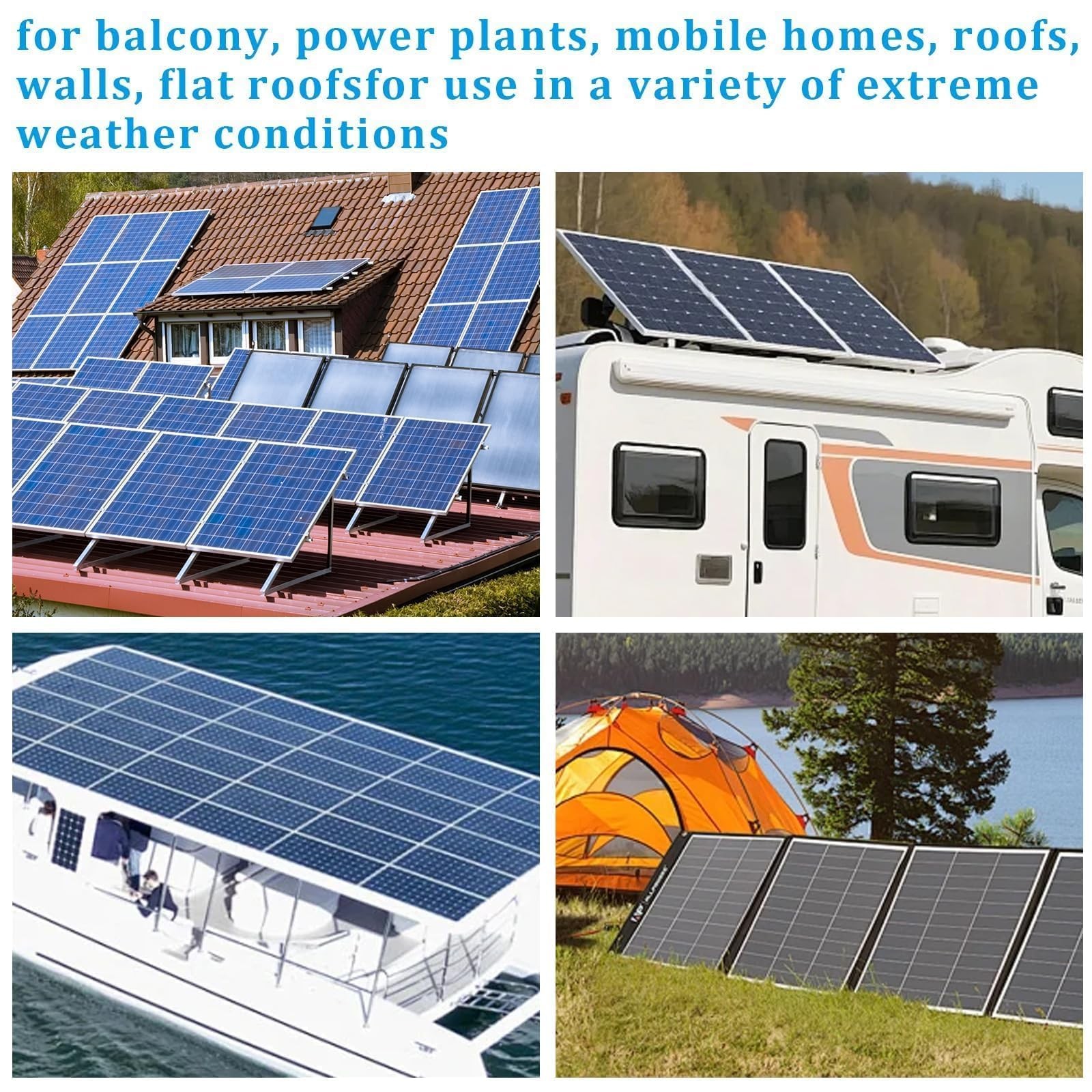 Oungy 2 Set Adjustable Solar Panel Tilt Mount Bracket Aluminum Alloy Solar