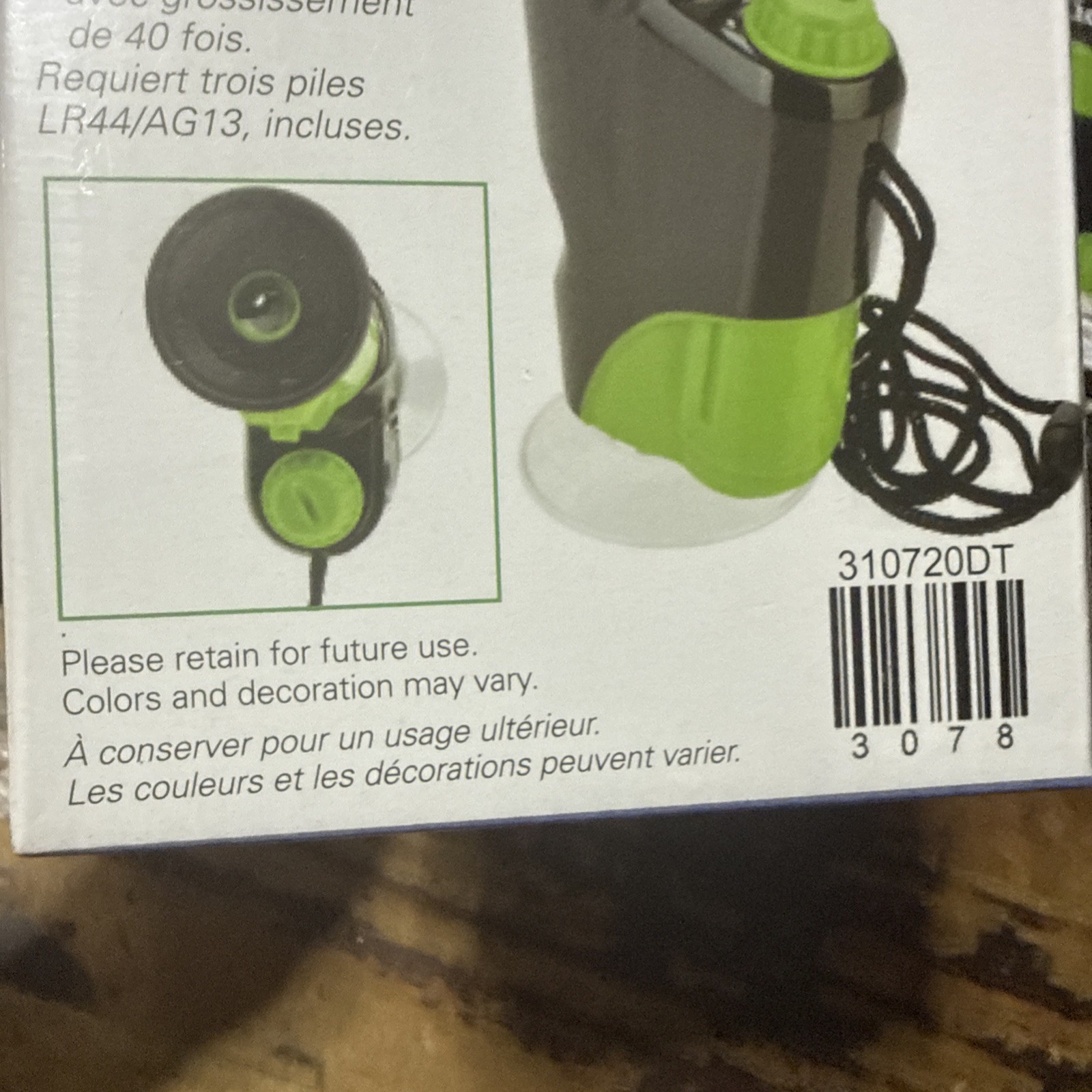Explore IT! Hand HELD 40X Magnification LED Toy Microscope for Kids, STEM & Educ