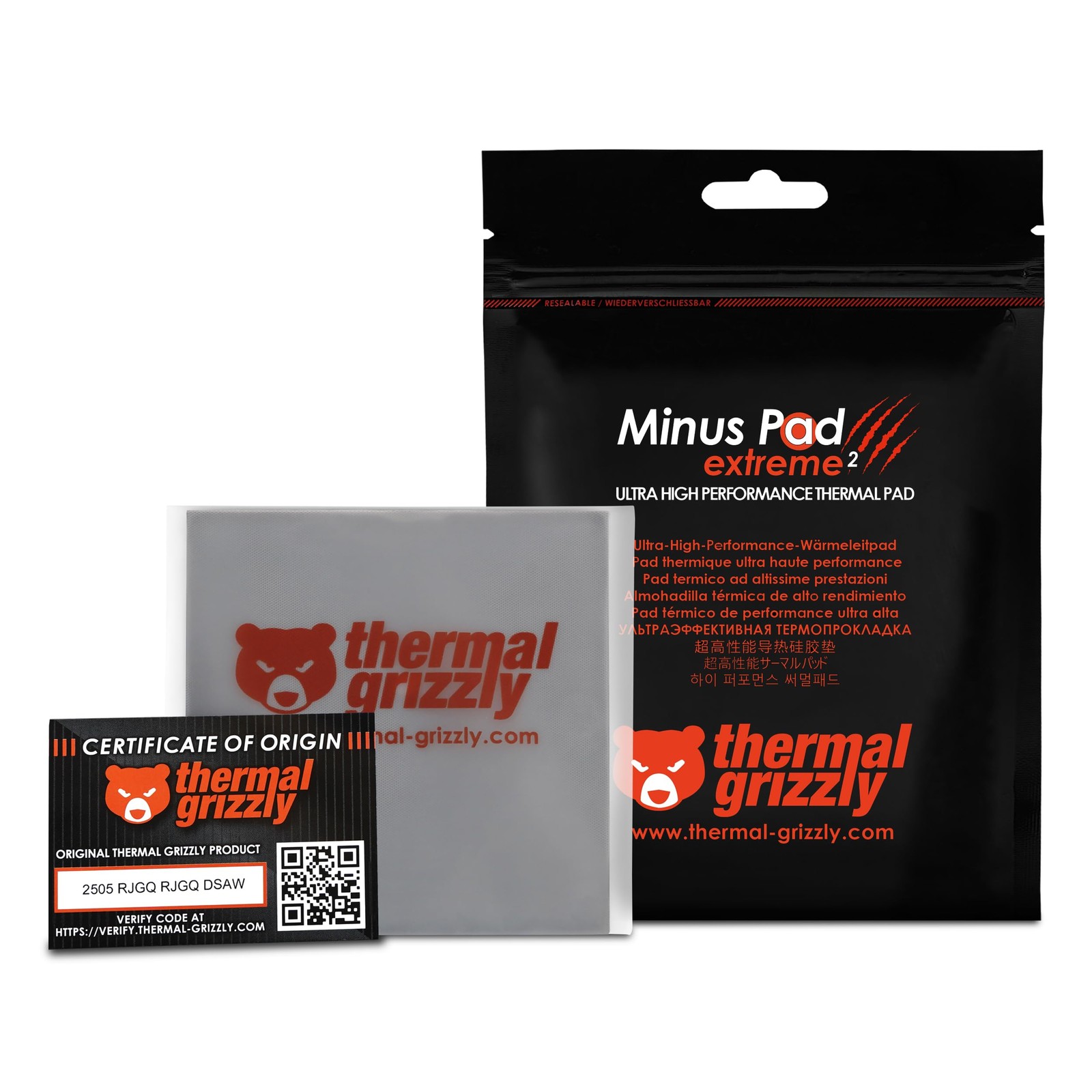 Minus Pad Extreme 2 - High Performance Thermal Pad 100x100x0.5 mm - Superior ...