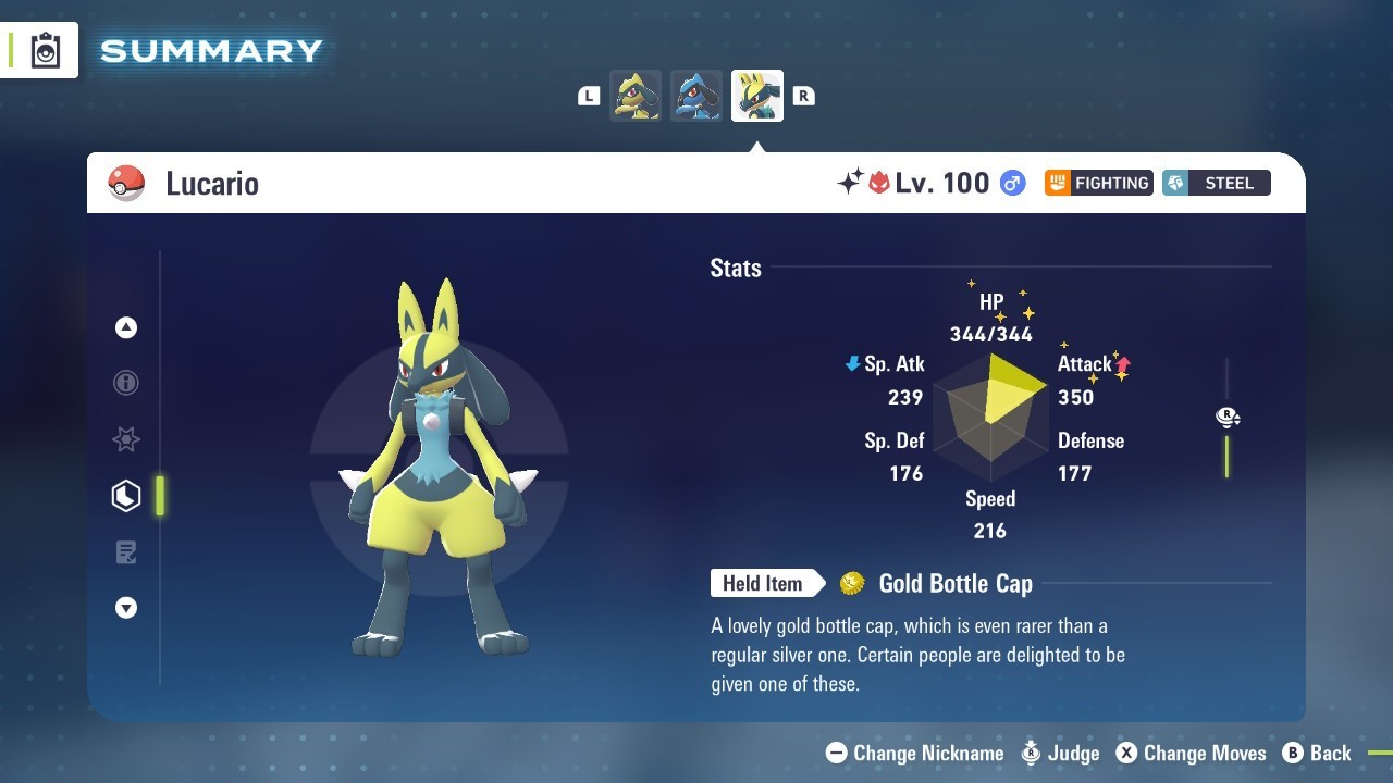 Pokémon Legends: Z-A Shiny Lucario 6iv ✨Max EV✨ALPHA