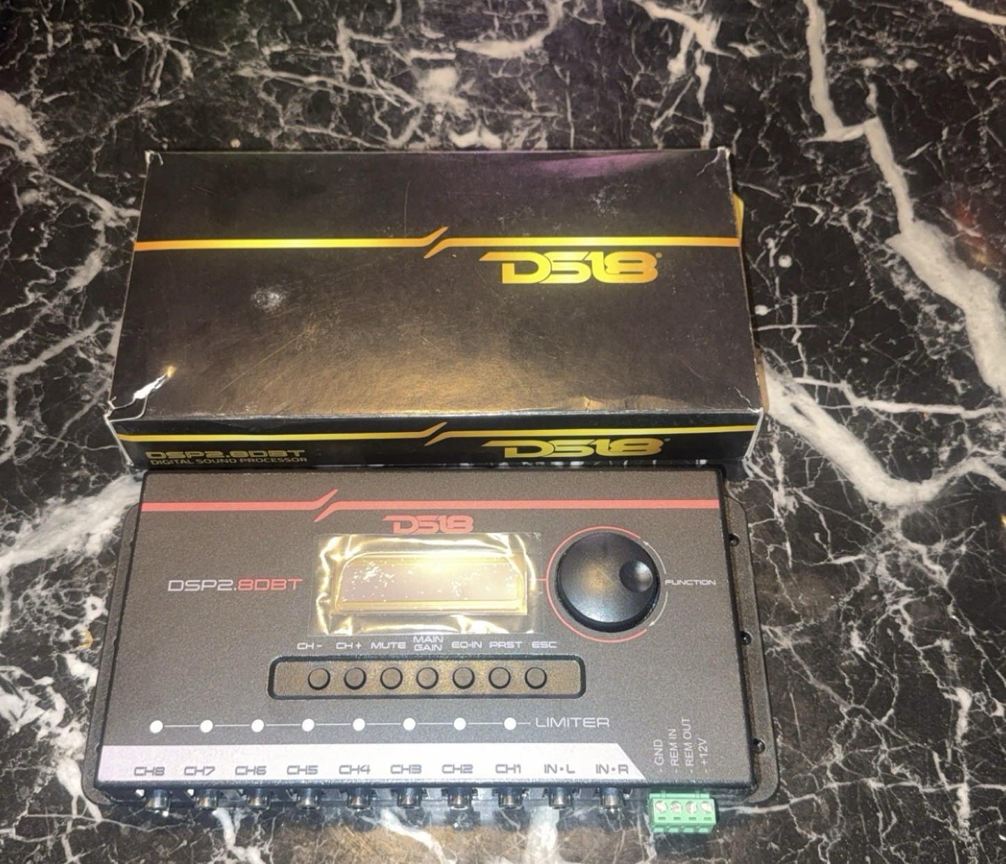 DS18 DSP2.8DBT DSP Car Crossover Equalizer 8-Channel Digital Bluetooth Processor