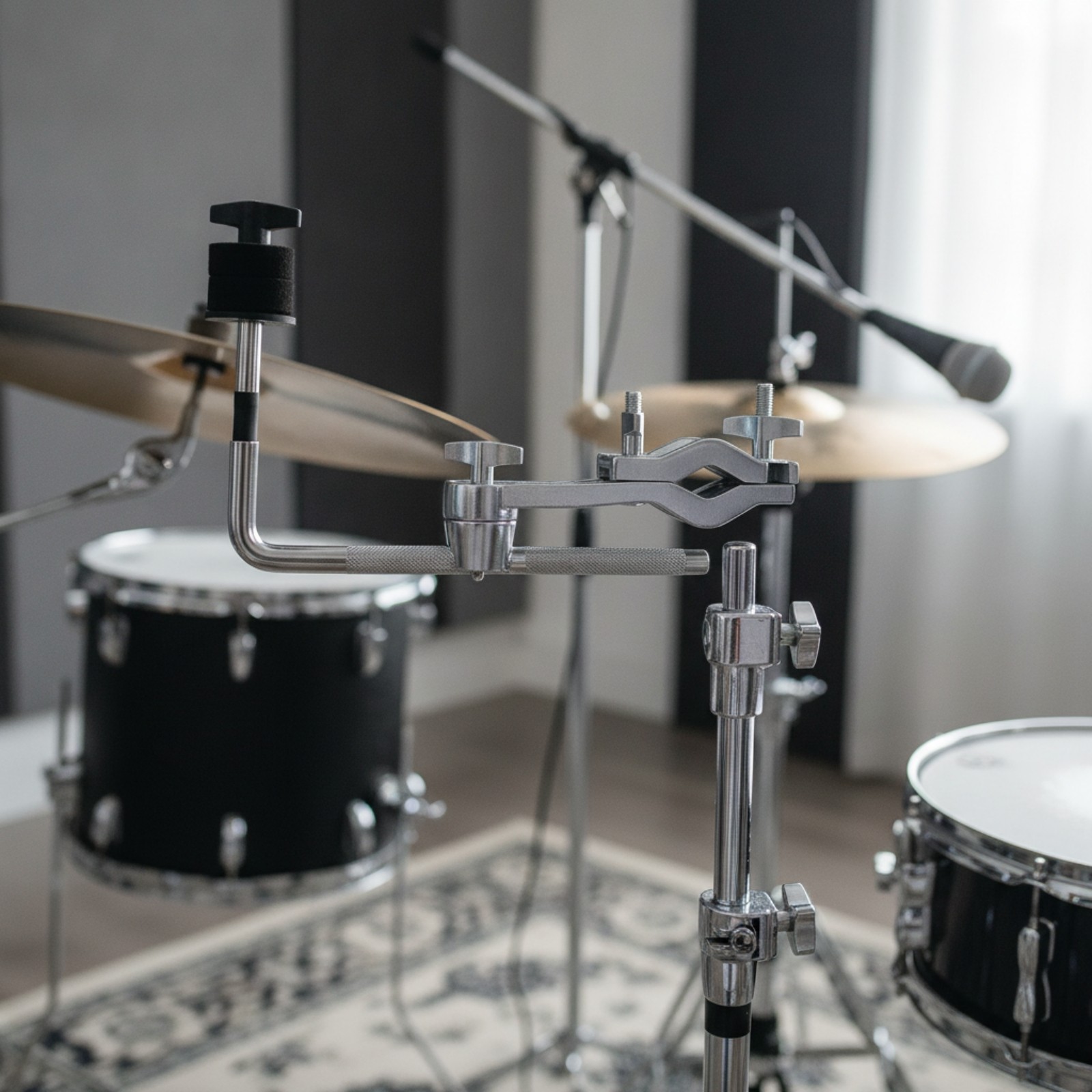 Drum Hardware Extension Clamp Sturdy Percussion Holder Space-Saving for