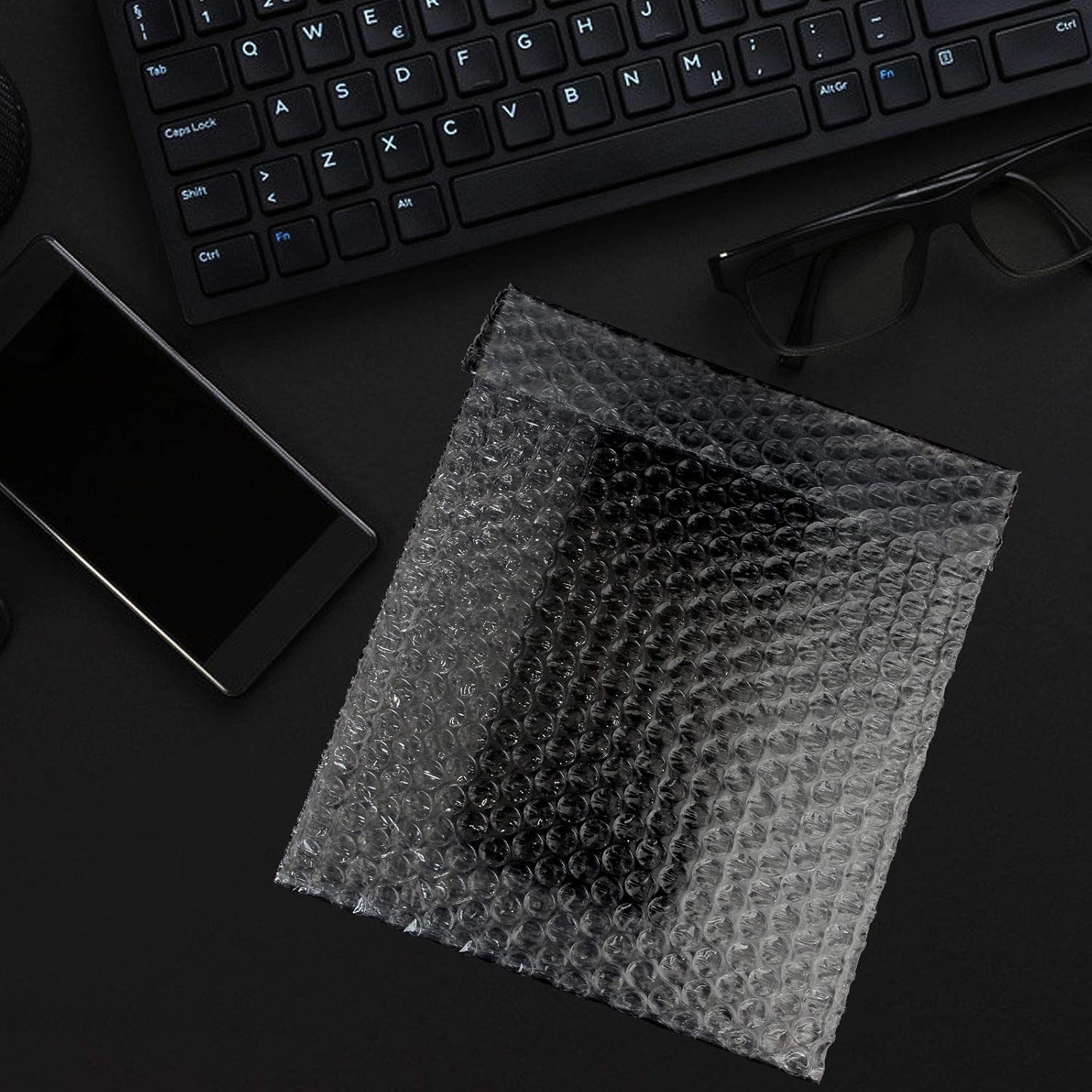 100PCS Clear Cushioned Bubble Out Bags Self Sealing