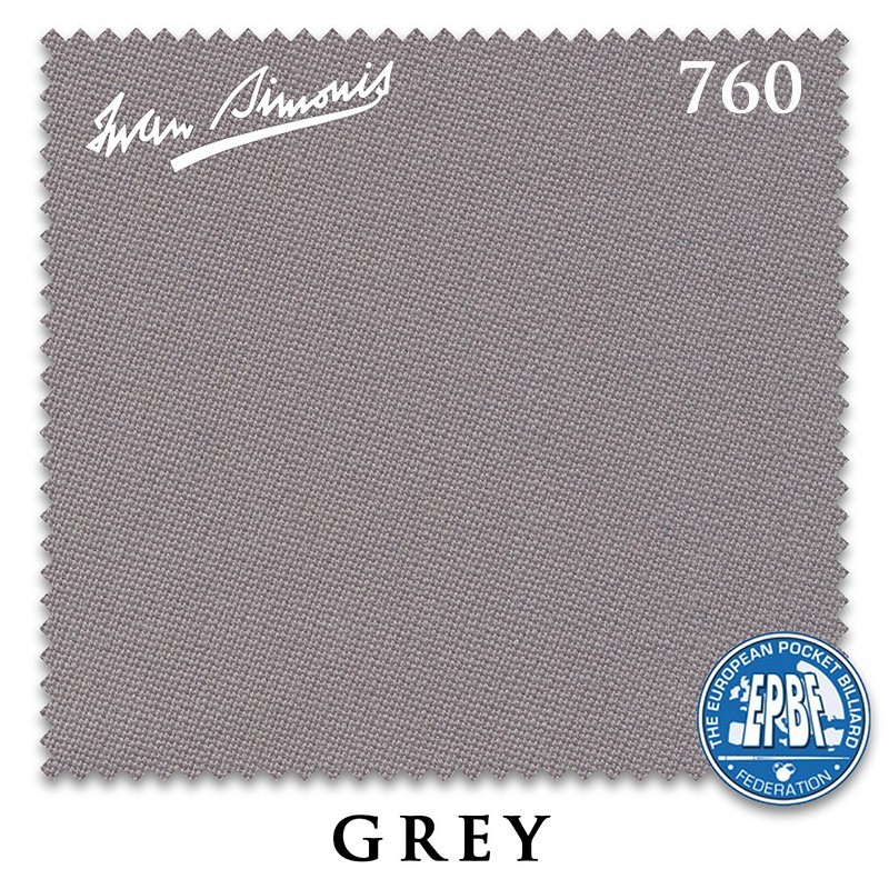 9' Simonis 760 Pool Billiard Table Cloth - Grey - AUTHORIZED DEALER