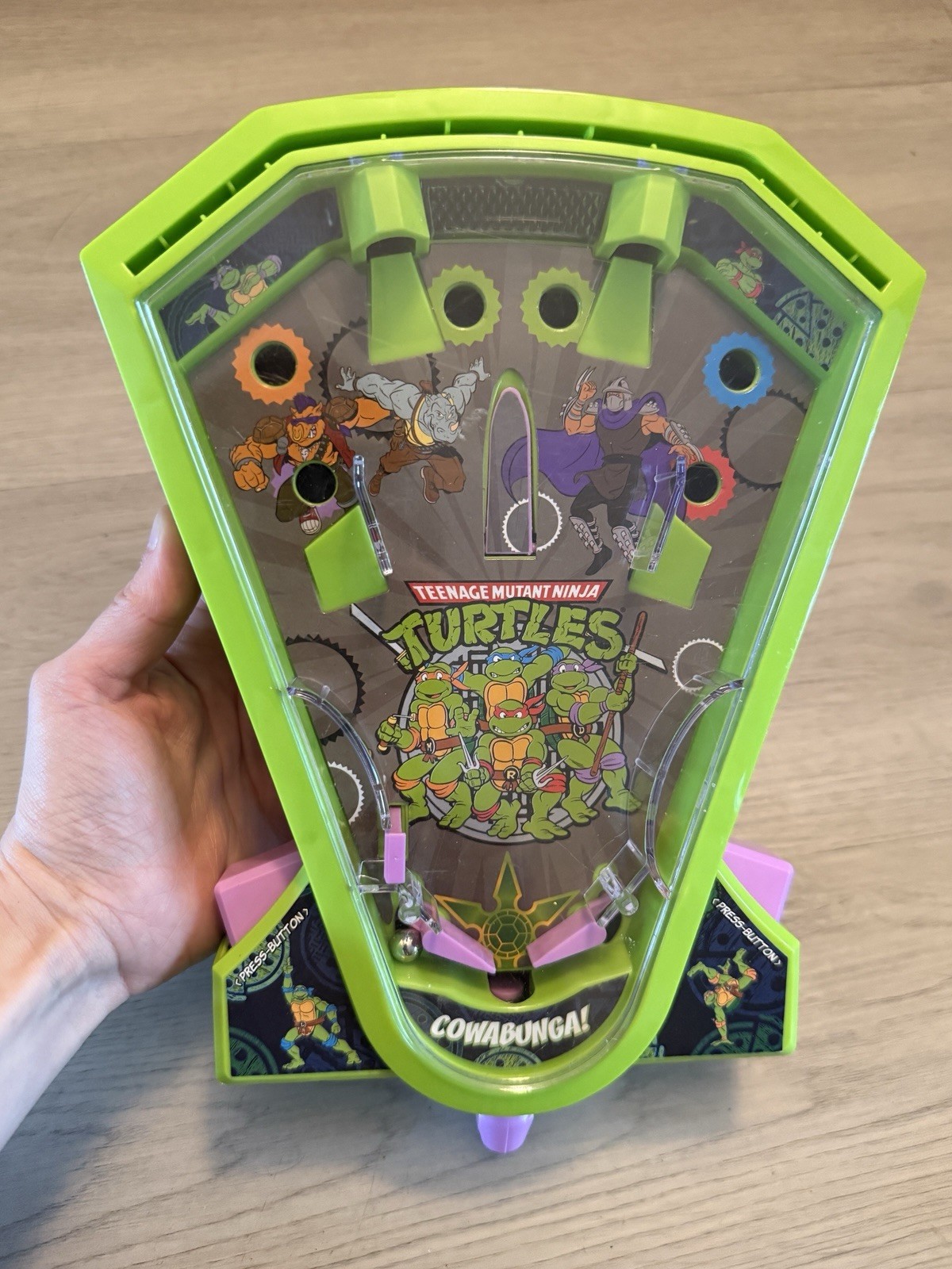 Teenage Mutant Ninja Turtles Cowabunga Desktop Pinball Game Nickelodeon RARE