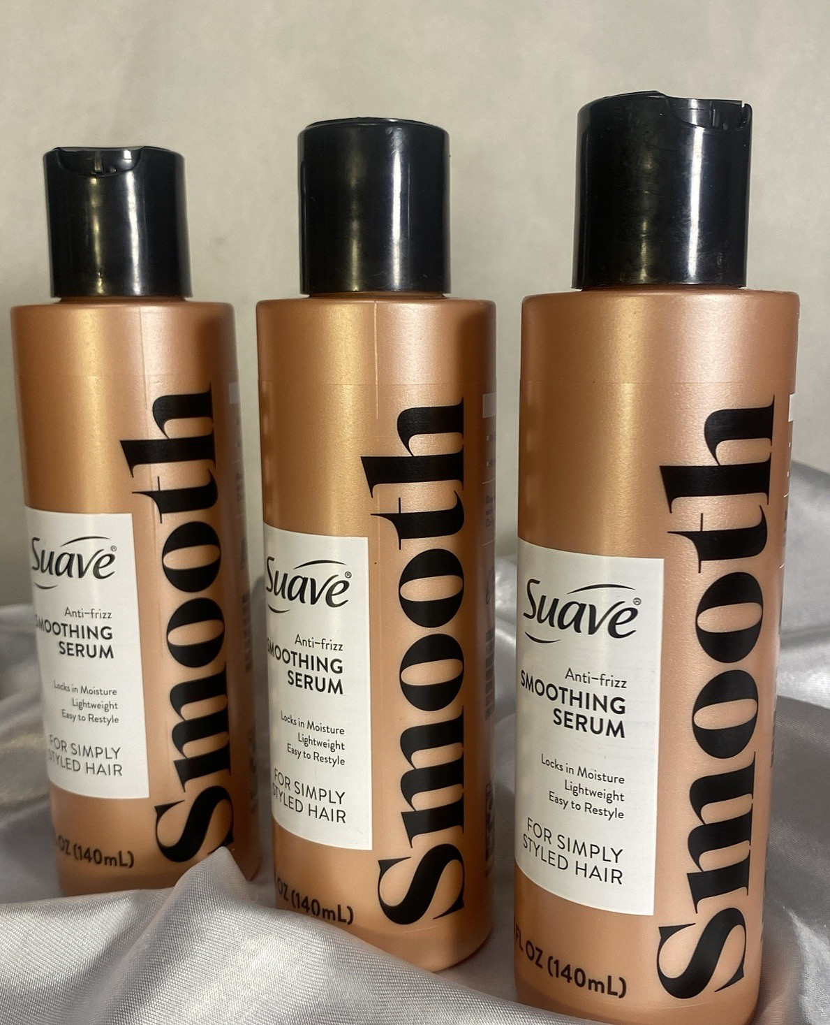 Suave Anti-Frizz Smoothing Serum 4.75 oz each For 24 Hr Control- Lot of 6 - RARE