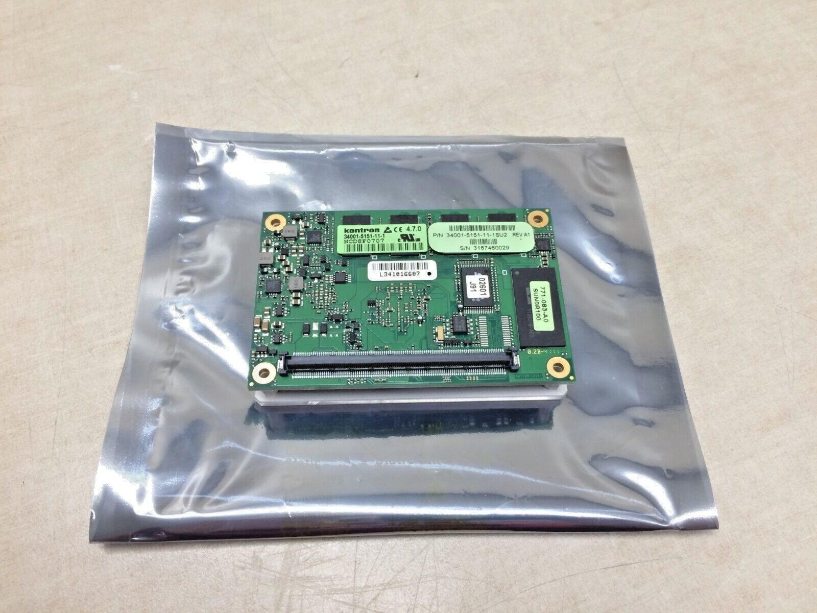Kontron nETXe IoT 34001-5151-11-1 Oracle 371-4596-03 NCD8F0707 Ver 4.7.0 SU2 SBC