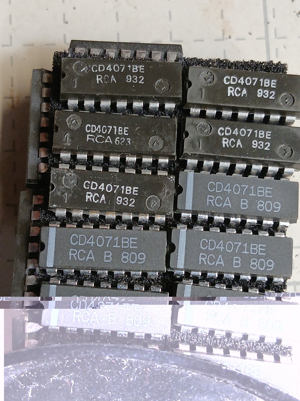 (10 Pcs) RCA  CD4071BE CMOS QUAD OR GATE NOS FREE SHIPPING