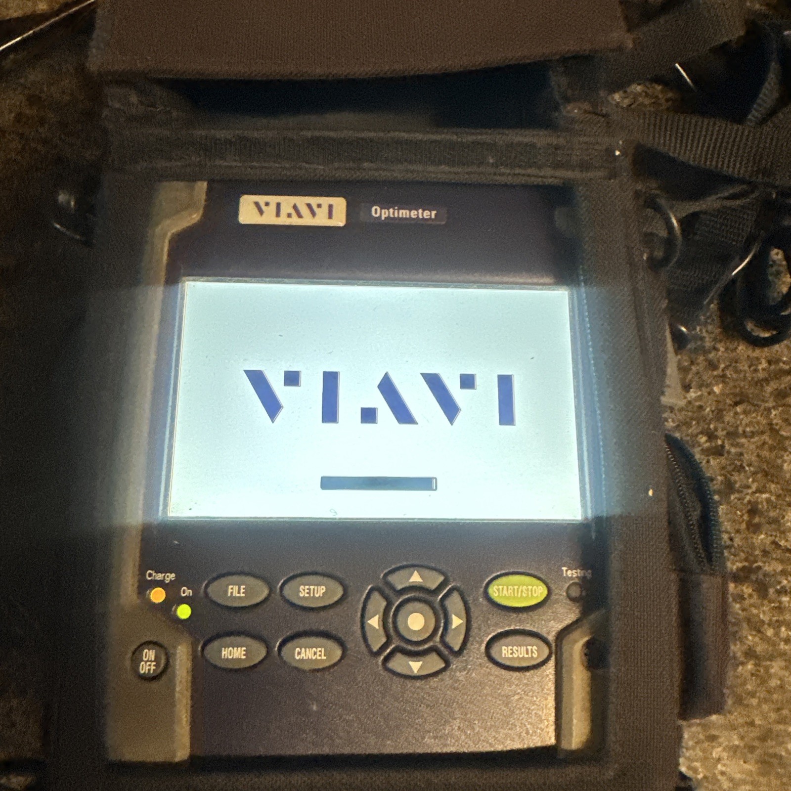 VIAVI Optimeter Optical Fiber Tester EOPT-PONATT with Launch Cable & Case