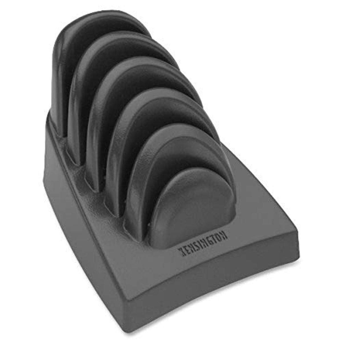 Blue Document Stand with Five Slots for Desk Organization and Ergonomic Comfort