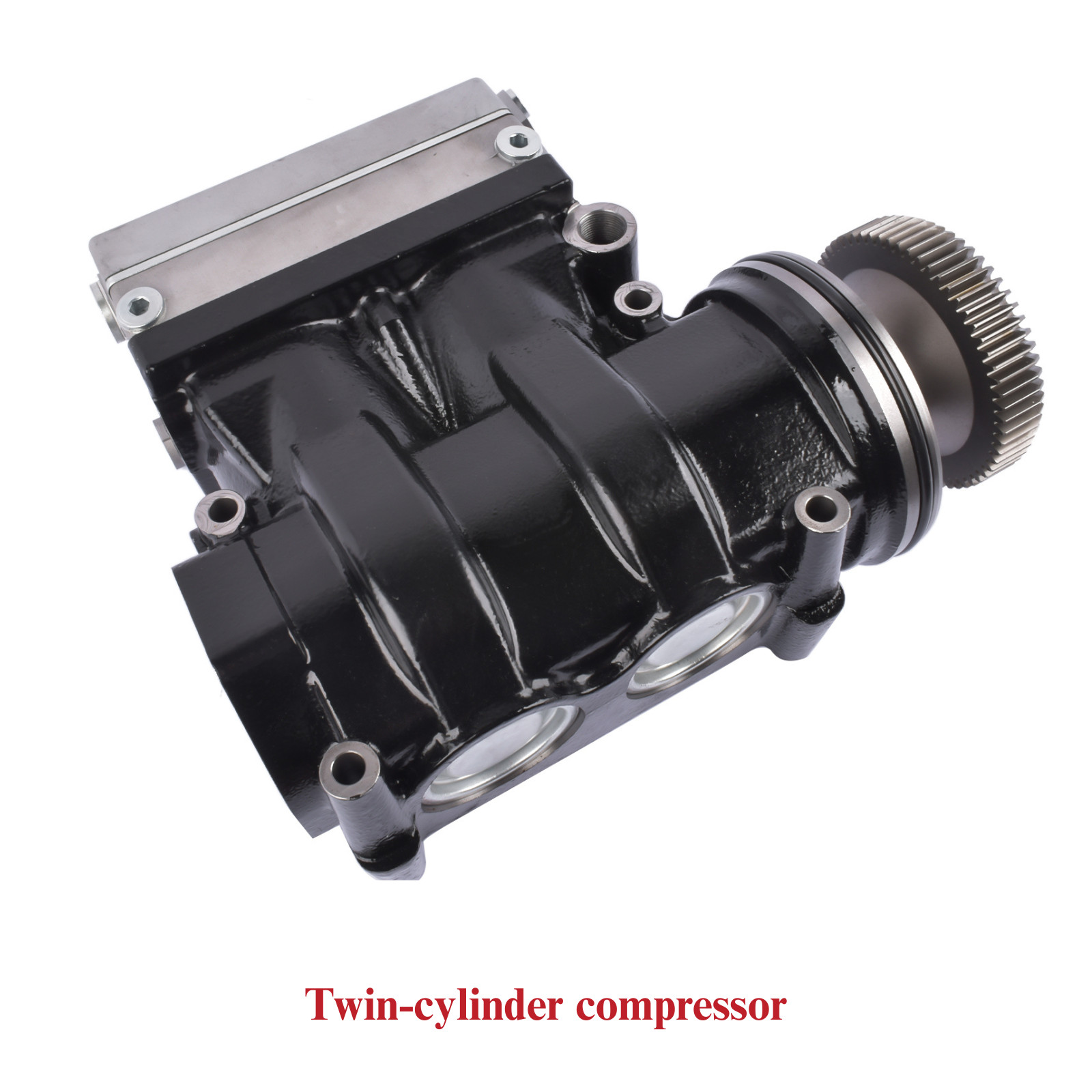Twin-cylinder Air Brake Compressor for Paccar 1977704PRX 2020644PEX