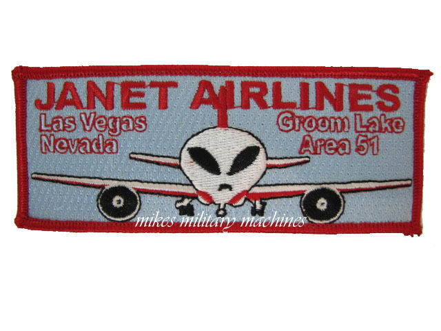 USAF Black Ops Special Projects Division Area 51 Janet Airlines 737 Patch New
