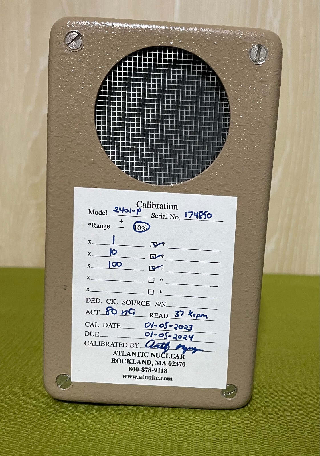 Ludlum Model 2401-P Handheld Pocket Survey Meter