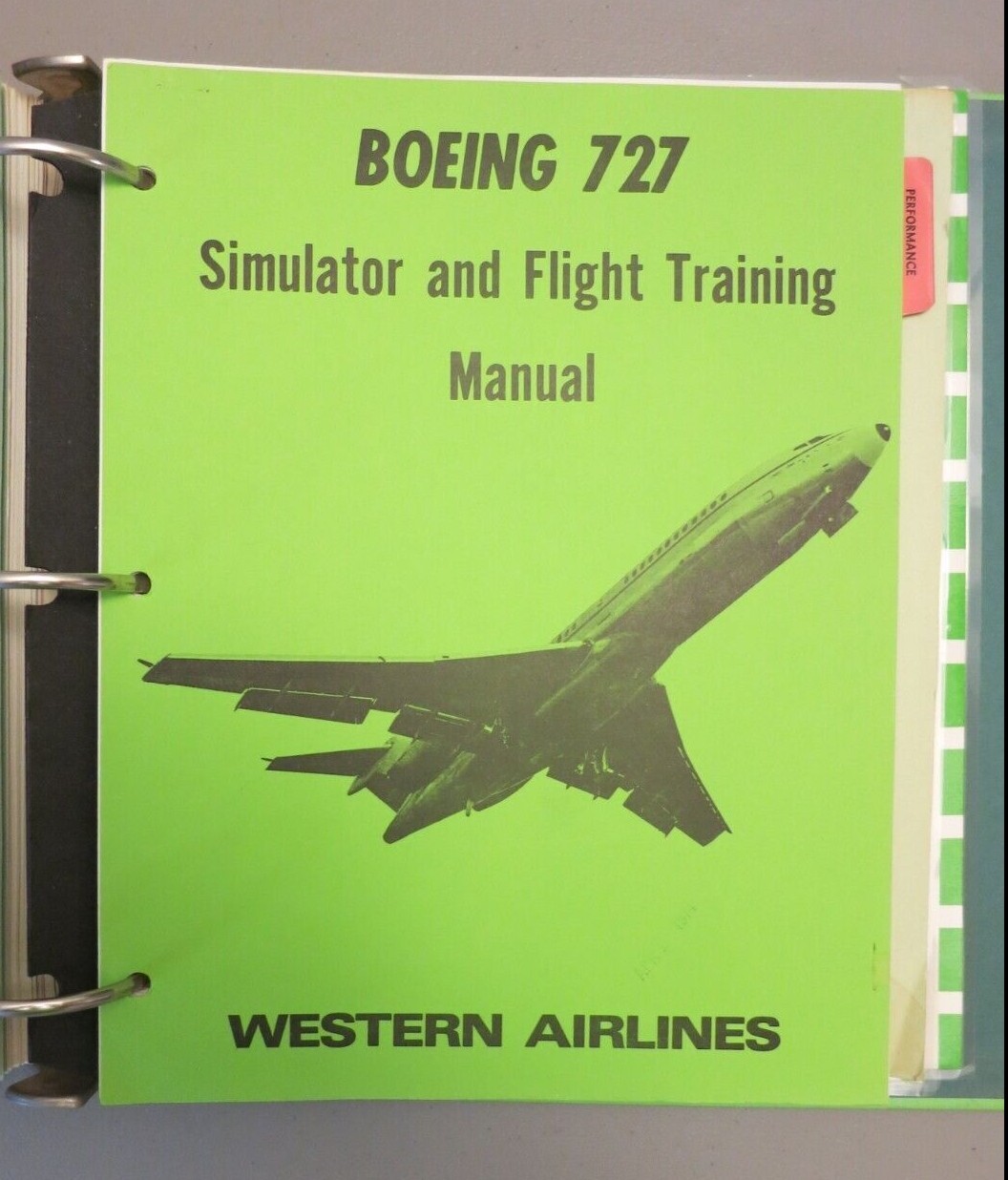Western Airlines Boeing 727 Operations + Simulator and Flight Training Manual