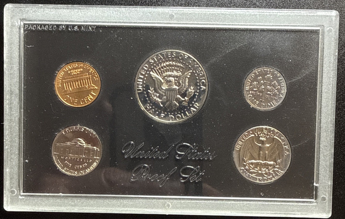 1972 S US Mint Proof Set OGP 5 Coin
