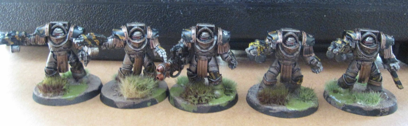 30K Horus Heresy Iron Warriors Cataphractii Terminators plastic painted