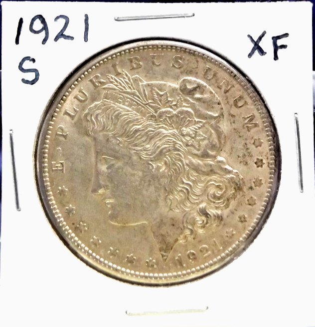 1921 S Extra Fine - Morgan Silver Dollar