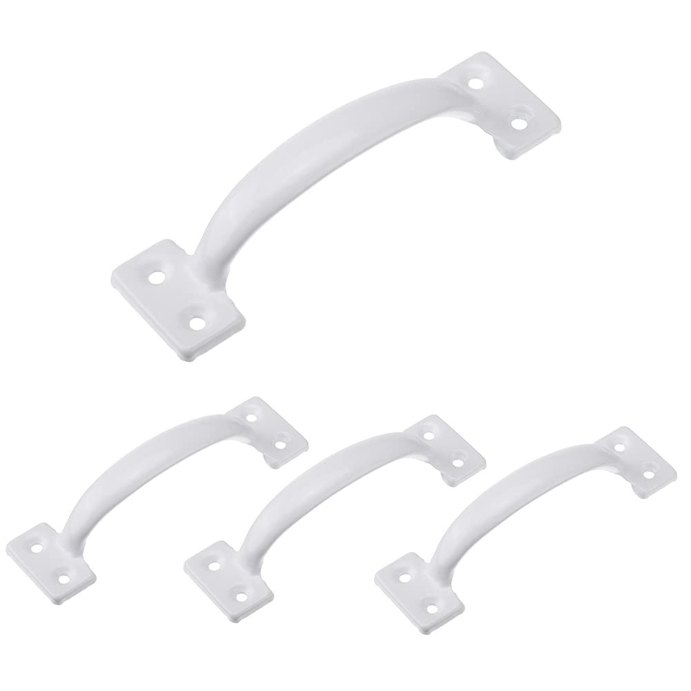 LIZAVO 4 Pack White Gate Handle