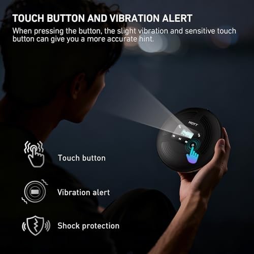 CD903TF Portable CD Player with Bluetooth and FM Transmitter with Touch
