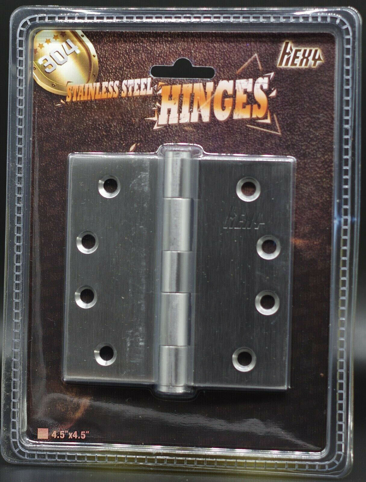 Wholesale Lot bulk 304 Stainless Heavy Duty Ball Bearing Door Hinges 4.5x4.5