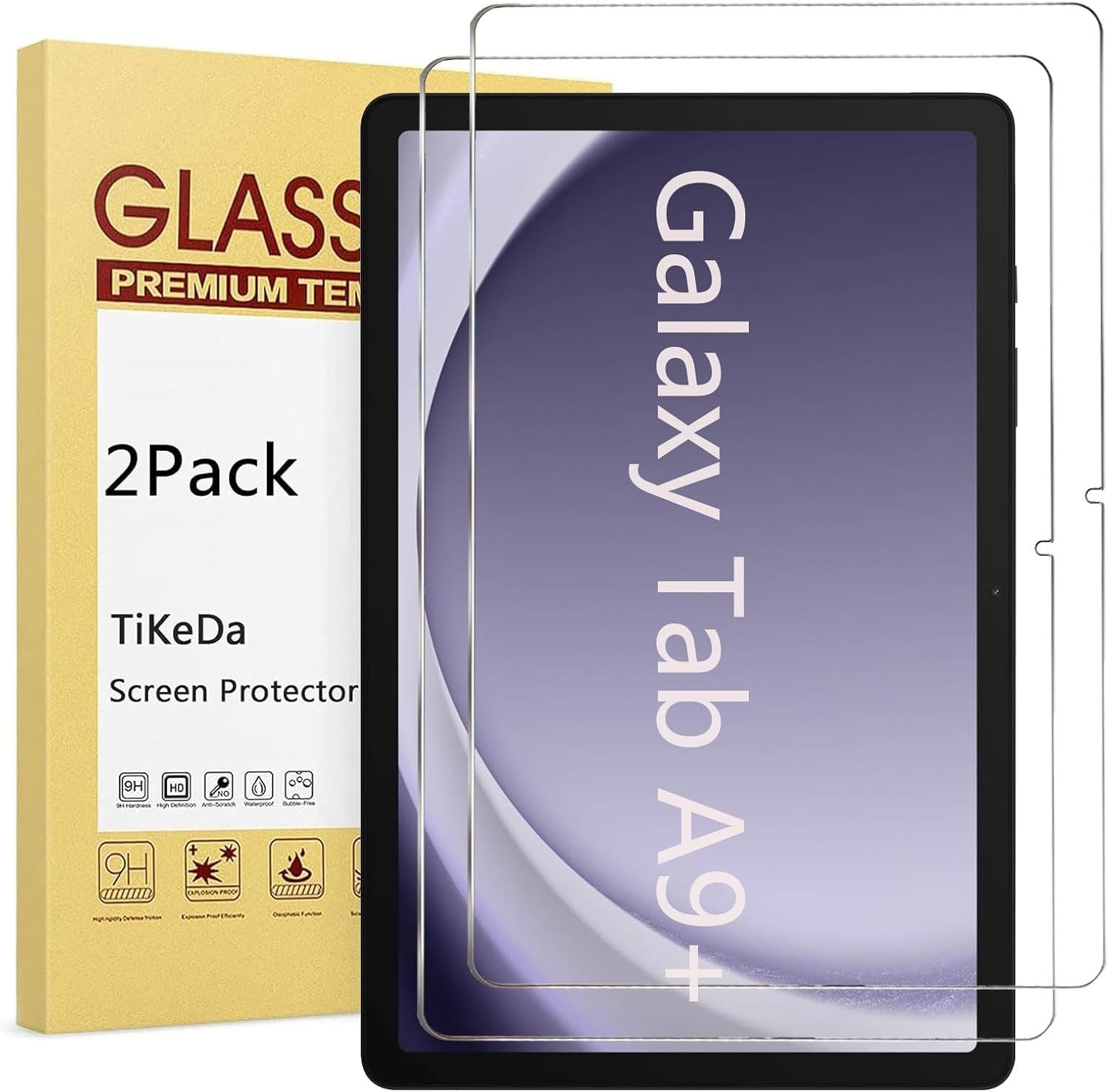 2 Pack Screen Protector for Samsung Galaxy Tab A9 Plus 11 Inch