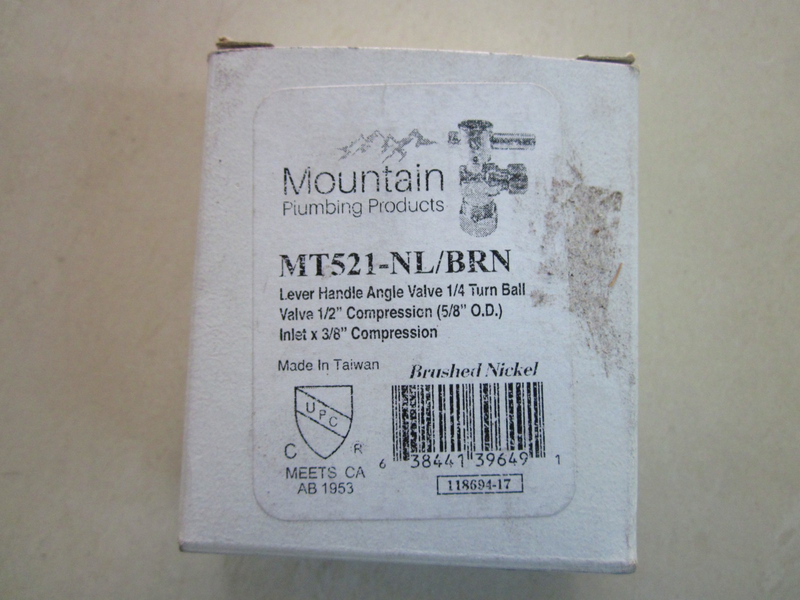 Mountain Plumbing MT521-NL Mini Lever Handle with 1/4 Turn Ball Valve - Angle