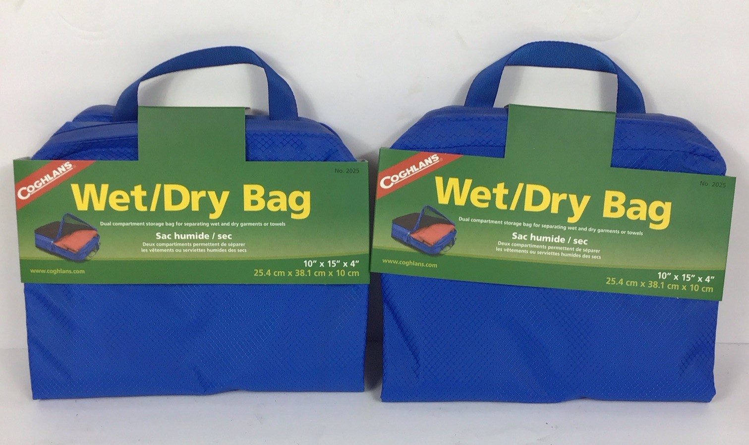 Lot Of 2 Waterproof Dry Bag Coghlan's Wet/Dry Bag Boat Hiking Storage Bag