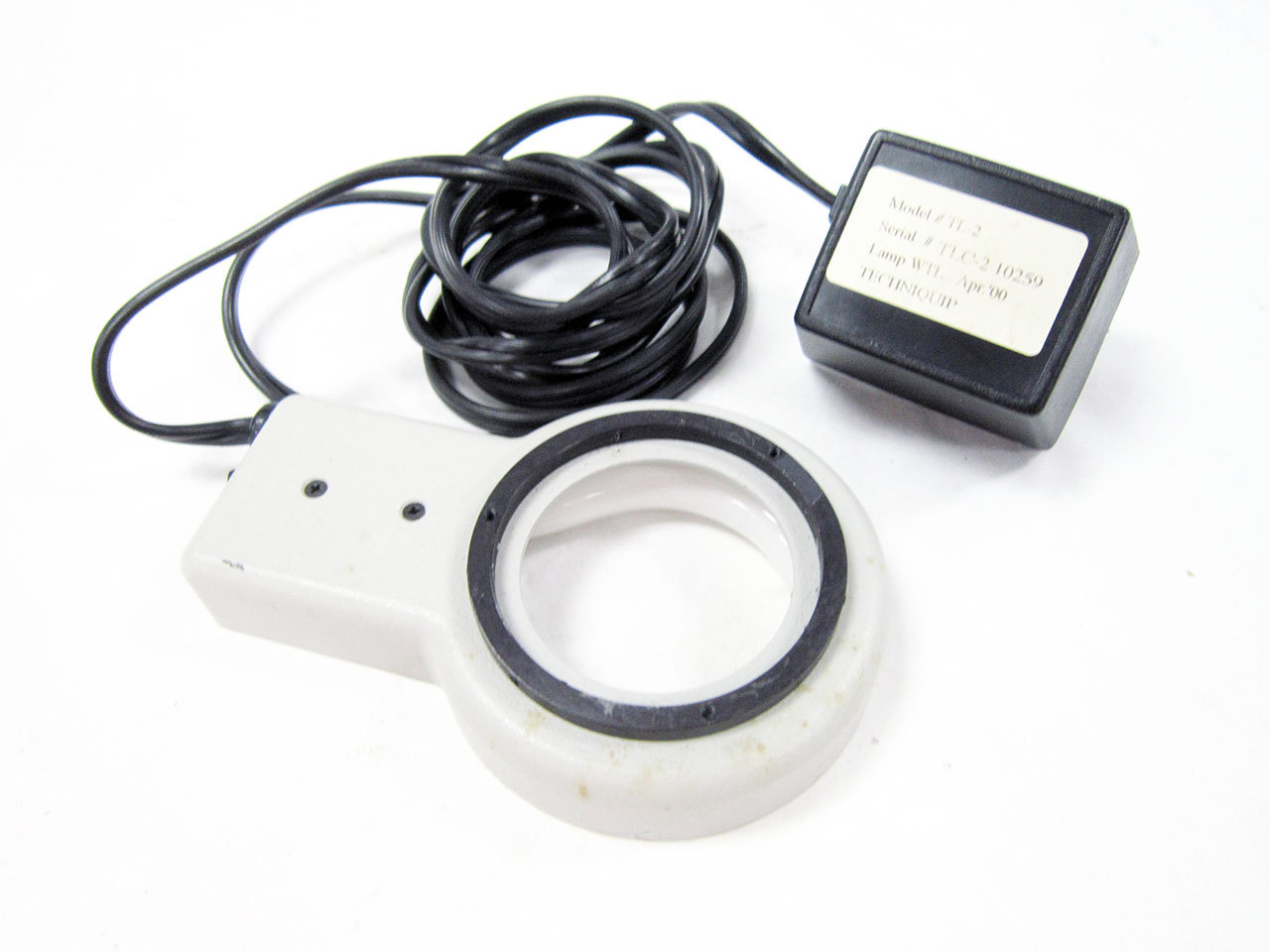 TECHNIQUIP TL-2 MICROSCOPE ILLUMINATOR FLUORESCENT RING LIGHT TECHNI-QUIP