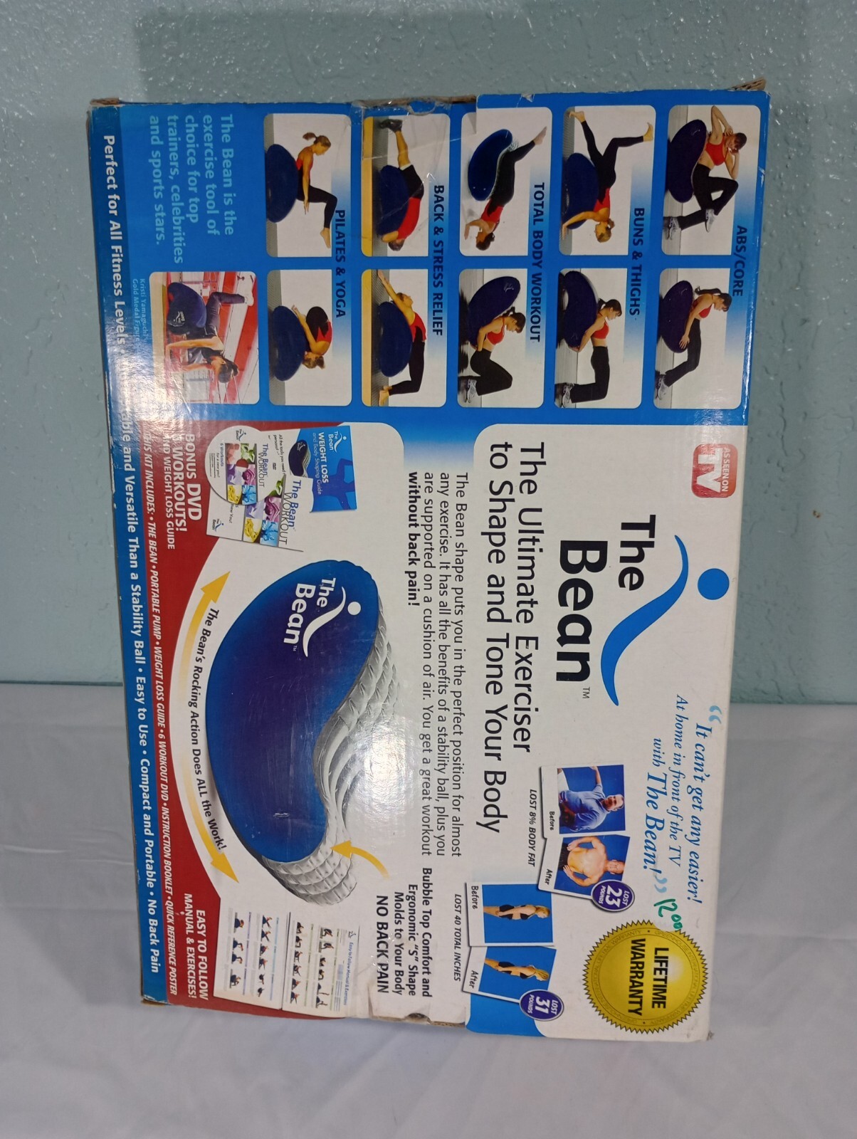 The Bean Ultimate Exerciser Shape Tone Body Rocking Action W/ Pump *Open Box*