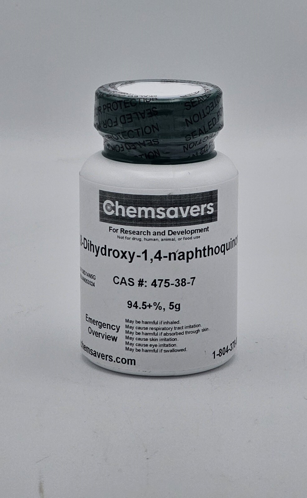 5,8-Dihydroxy-1,4-naphthoquinone, 94.5+%, 5g