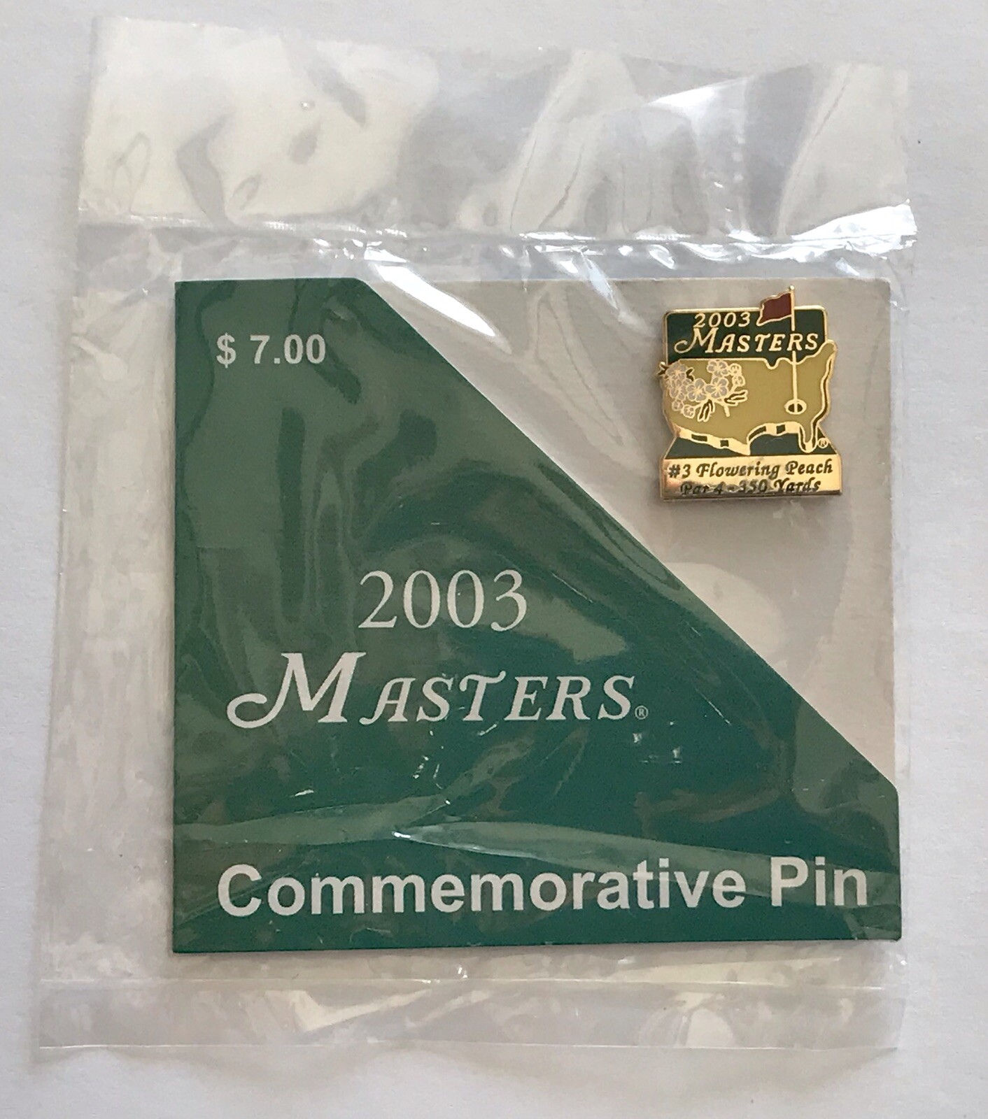 2003 Masters golf Pin commemorative Augusta National