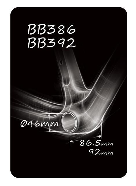 TOKEN Press Fit Bottom Bracket, BB386 Φ46mm to SRAM DUB Φ29mm