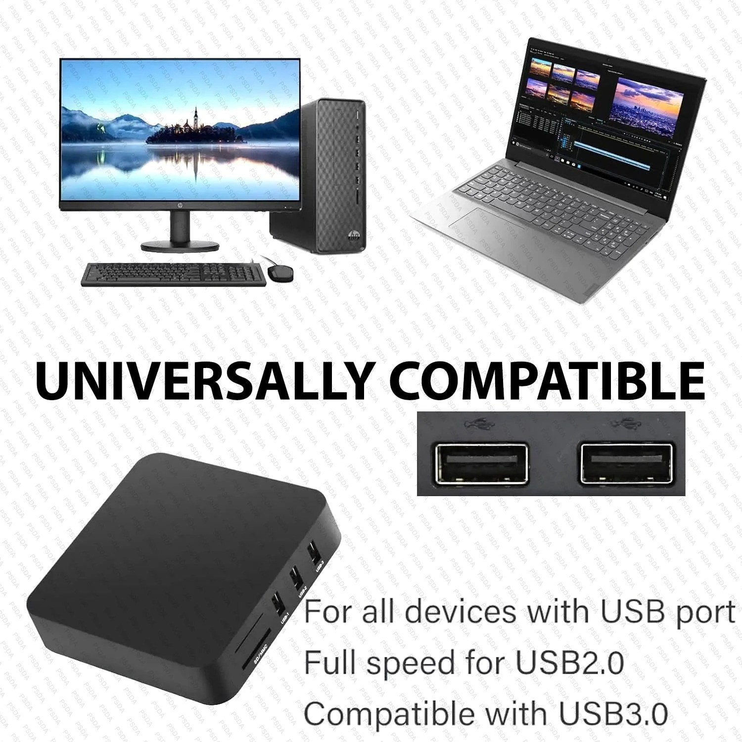 USB Memory Card Reader CF XD SD MS | Compact Flash XD Picture Card PC Mac