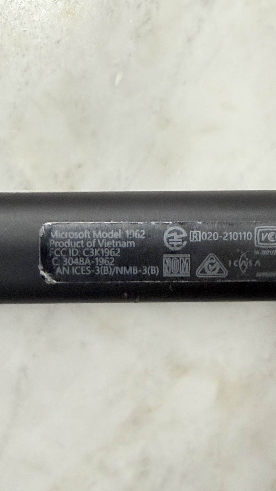 Microsoft Surface Pen Model 1962 Bluetooth Stylus for Surface, Black