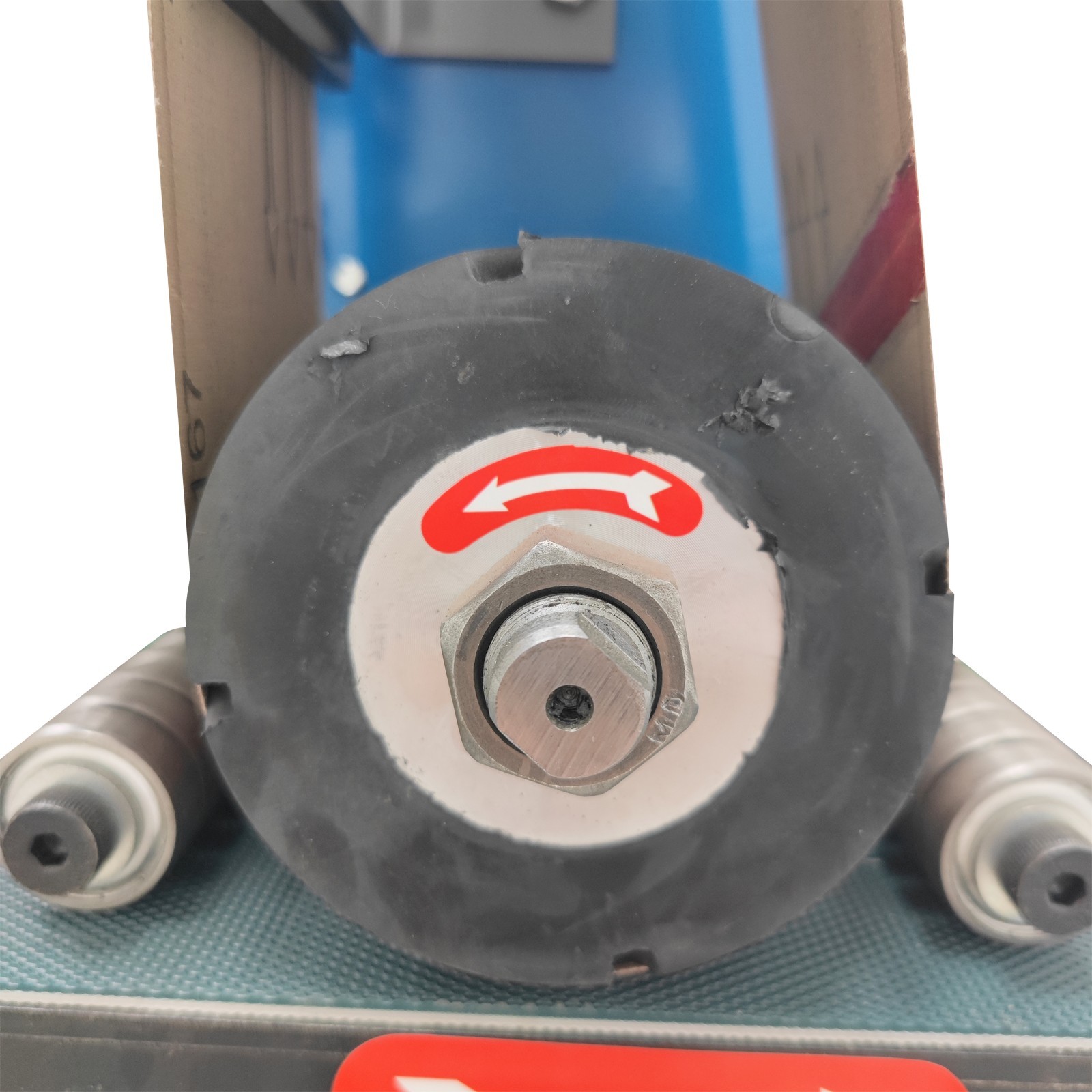 220V Flat Belt Polishing Machine Sharpener Metal Deburring Rust Drawing Sander