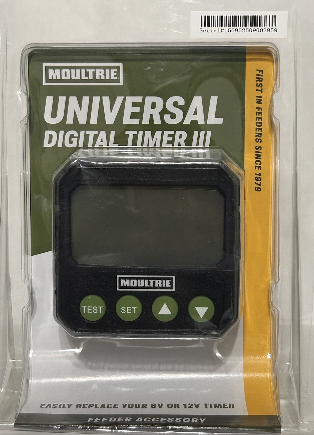 M0ULTRIE UNIVERSAL DIGITAL TIMER III 6 / 12 VOLT DEER FEEDER TIMER APP or Manual