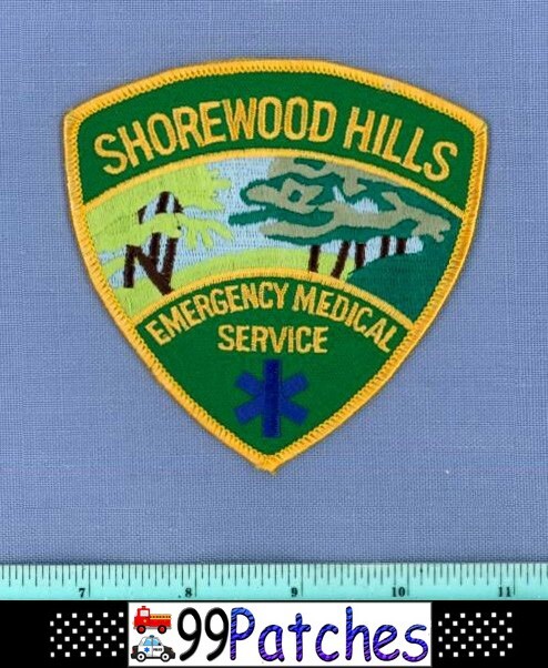 SHOREWOOD HILLS EMERGENCY MEDICAL WISCONSIN EMS Fire Rescue Patch LAKE 6C